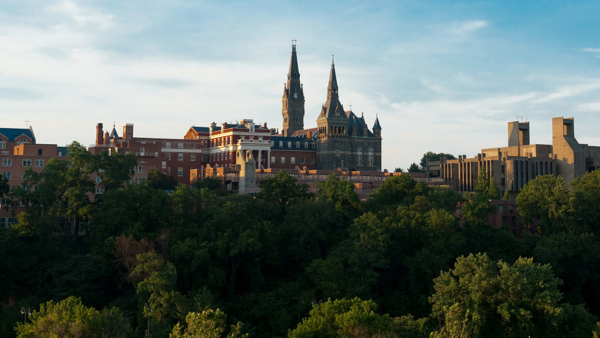 campus from the river